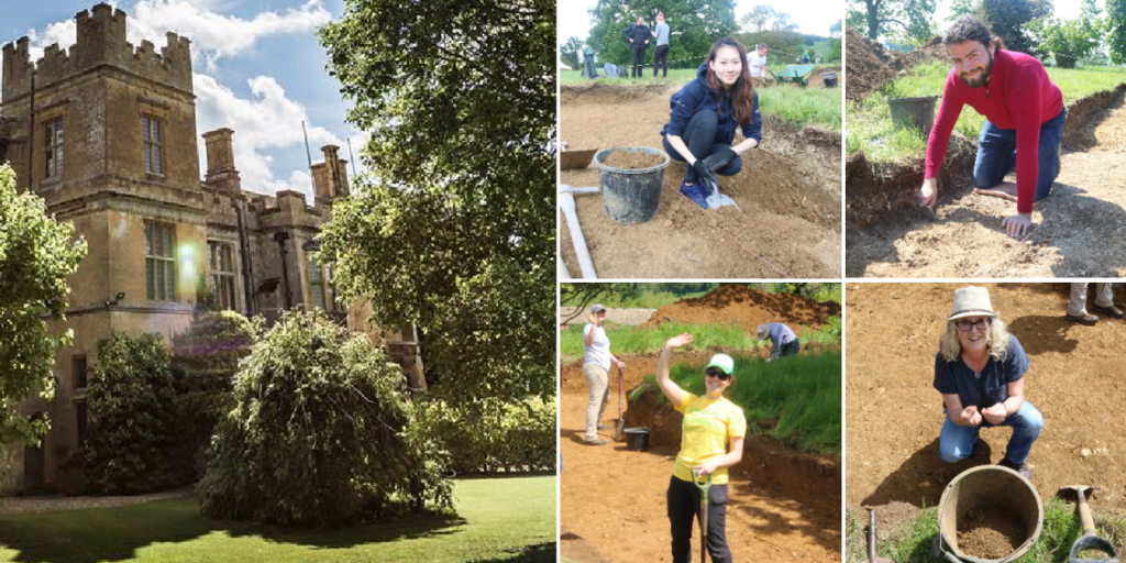 Archaeological dig at Sudeley Castle
